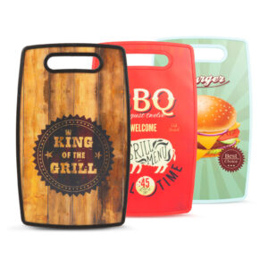 Vágódeszka - BBQ 3 féle design - 37 x 23 cm