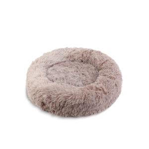 Kutyafekhely - kör - M méret - 60 cm - világosbarna