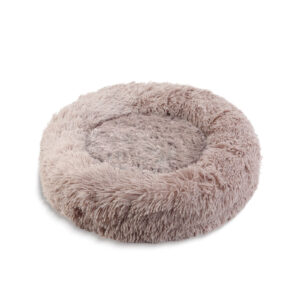 Kutyafekhely - kör - L méret - 70 cm - világosbarna