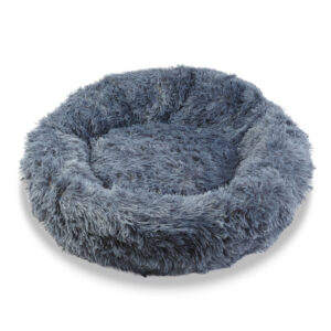 Kutyafekhely - kör - XL méret - 80 cm - szürke