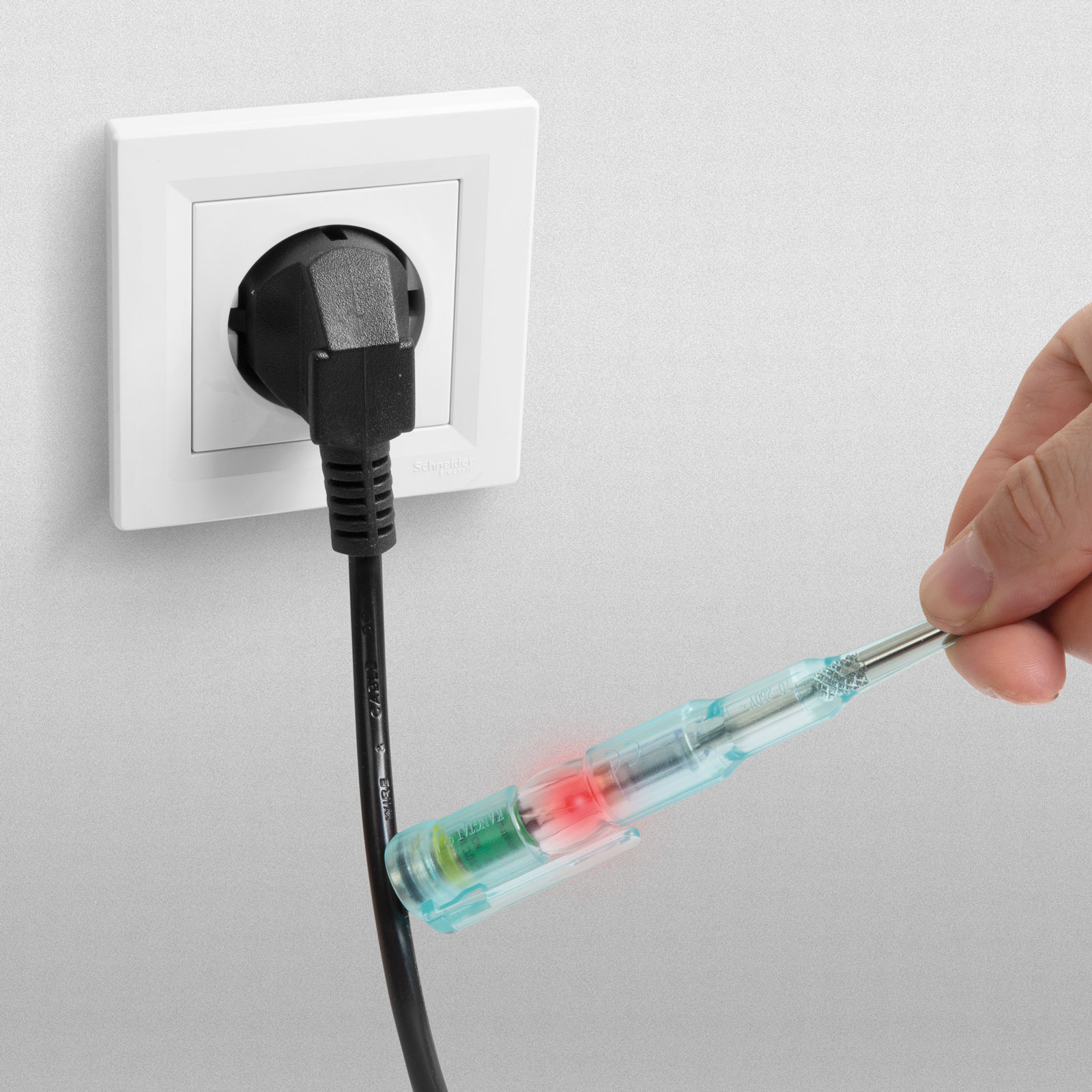 Fázisceruza - érintésmentes funkcióval - piros LED-del - 70 - 250 V AC - elemes - Image 3