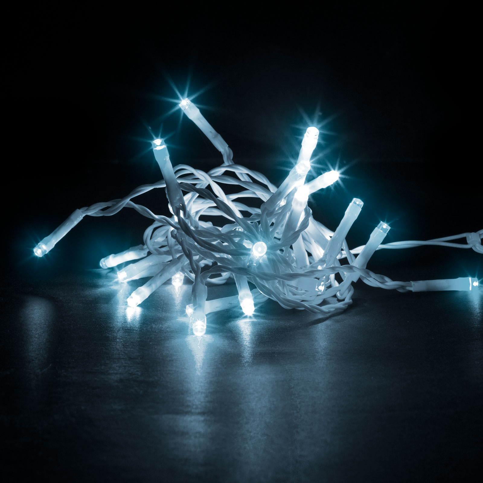 Fényfüzér - 50 db LED - hidegfehér - hálózati - 5 m - 8 program - Image 3