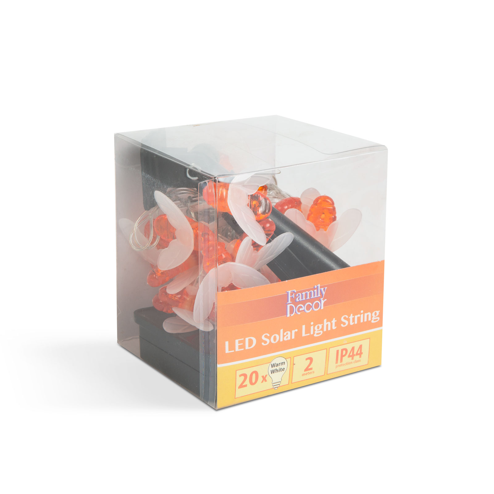 LED szolár fényfüzér - méhecske - 2,3 m - 20 LED - melegfehér - Image 5