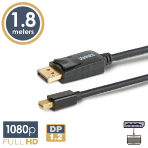 DisplayPort - Mini Displayport kábel - 1.2 - 1080P - 1,8 m