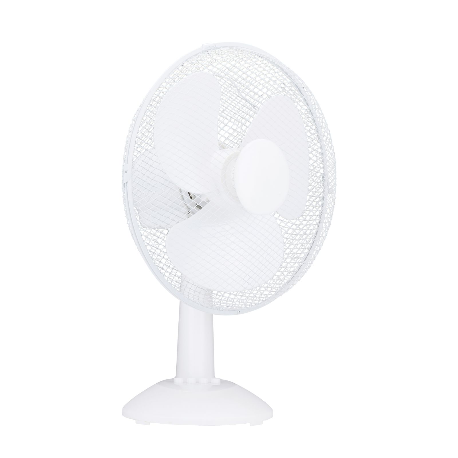 Asztali ventilátor - 23 cm - 22 W - 2 sebesség - oszcilláló - fehér - 220-240V AC