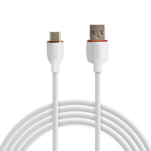 Adatkábel - Type-C / USB-A - fehér - 1 m - 2.4A - 12 W