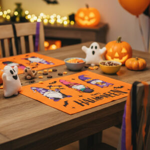 Halloween-i dekoráció - tányéralátét - manós - 46 x 32,5 cm