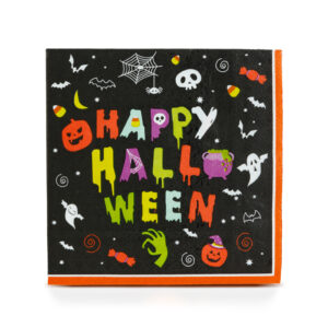 Halloween-i papírszalvéta - "Happy Halloween" - 2 rétegű - 33 x 33 cm - 16 db / csomag