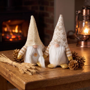Textil dekoráció - manó - 25 cm - 2 féle