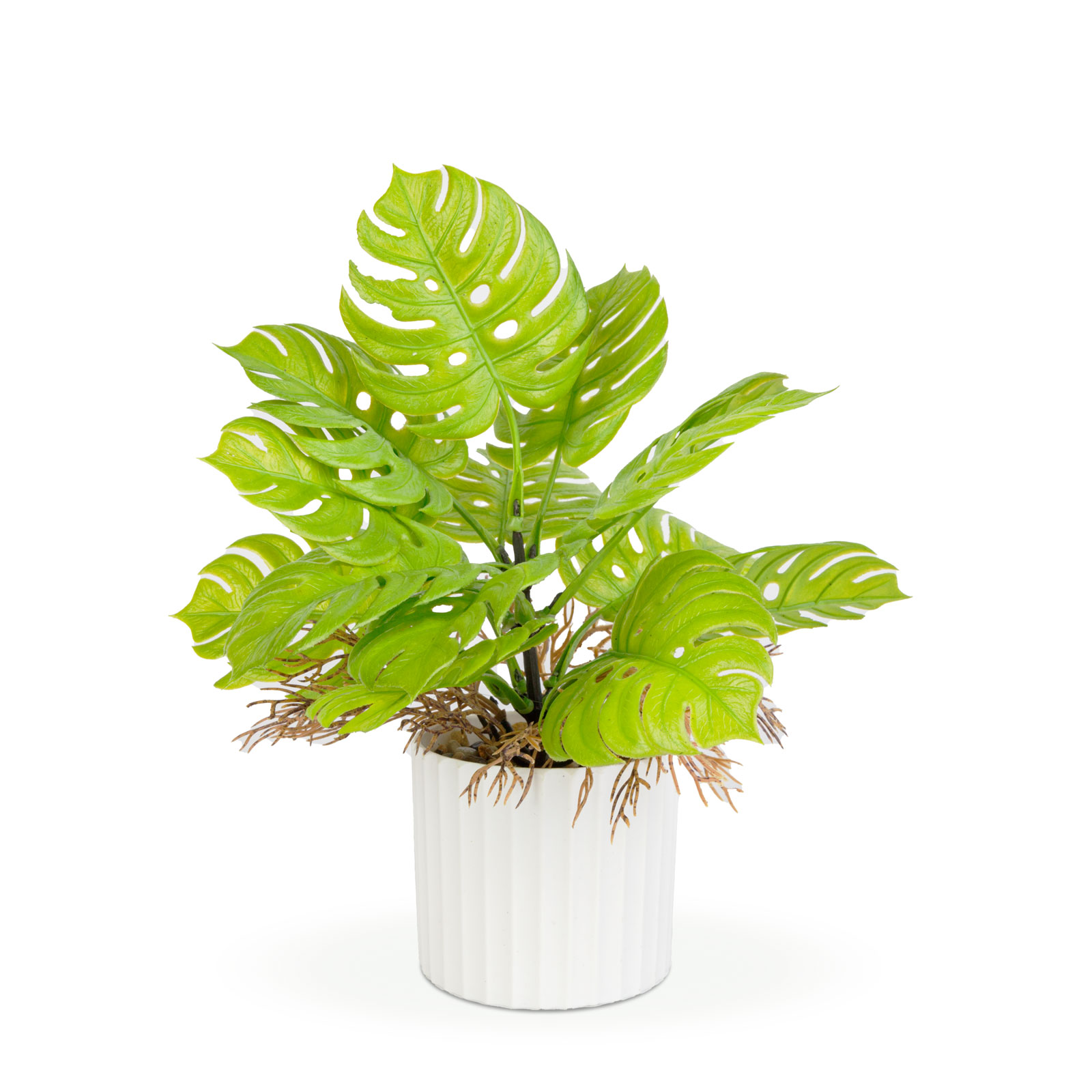 Műnövény dekoráció - monstera - 22 x 8,5 cm - Image 2