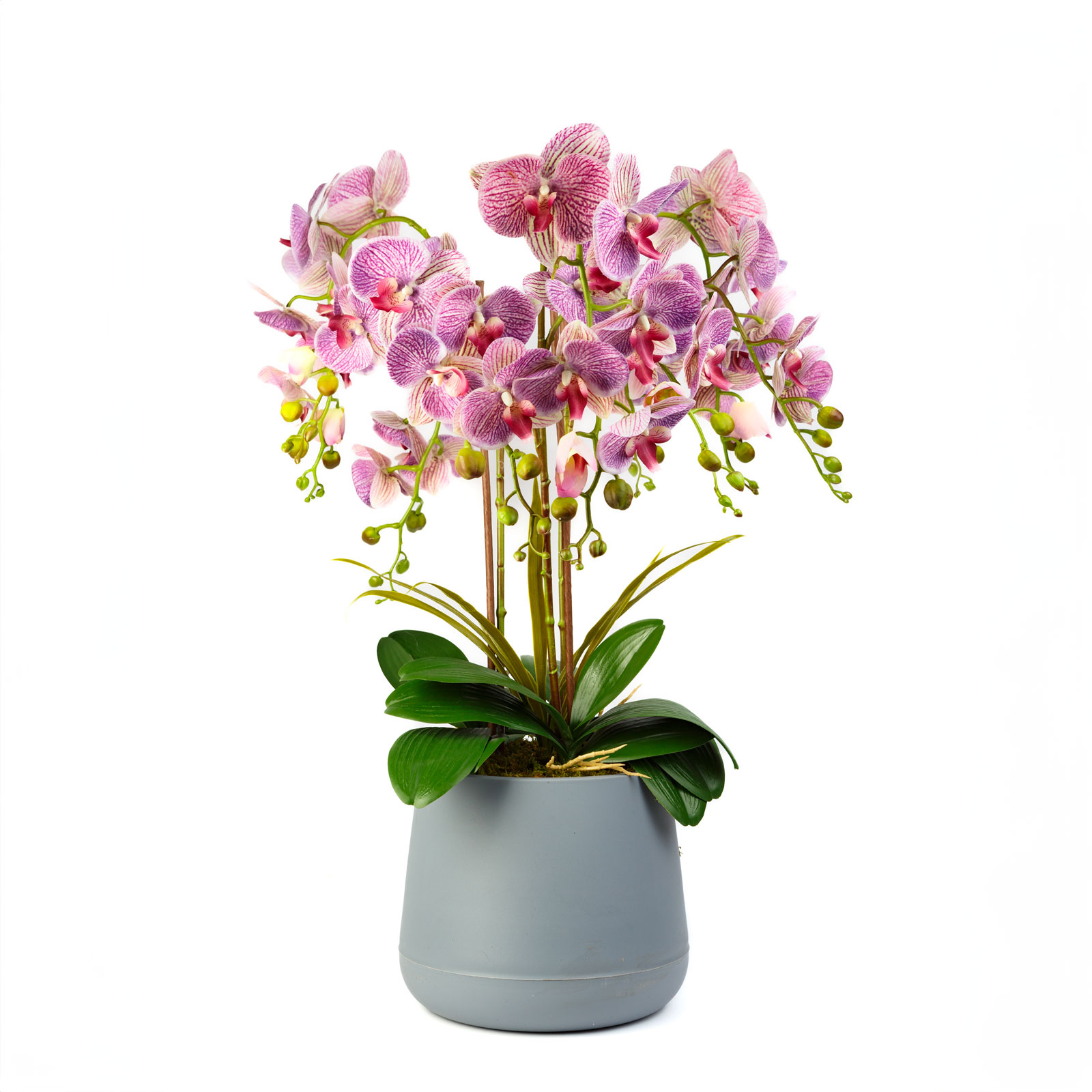 Műnövény dekoráció - orchidea - lila - 83 cm - Image 2