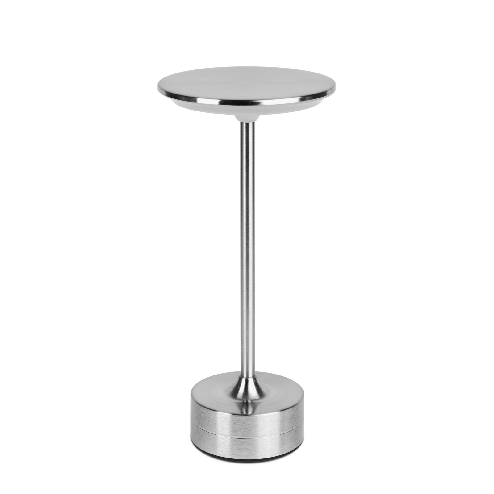 Asztali lámpa - ezüst színű fém - állítható színhőm, fényerő - akkumulátoros - USB - Image 2