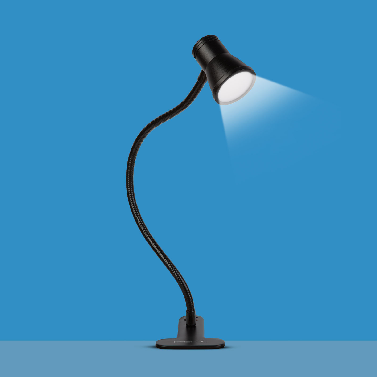 Flexibilis asztali lámpa - csipeszes - USB - állítható fényerő és színhőmérséklet - LED - fém - Image 2