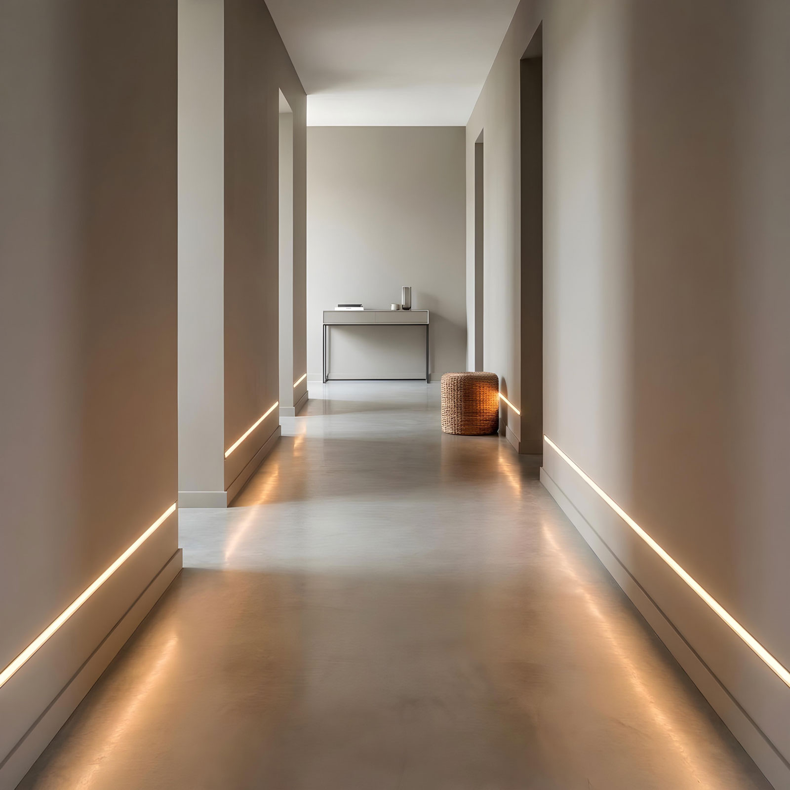 LED aluminium profil sín - vakolható, gipszkartonba süllyeszthető - 1000 x 61 x 13 mm - Image 2