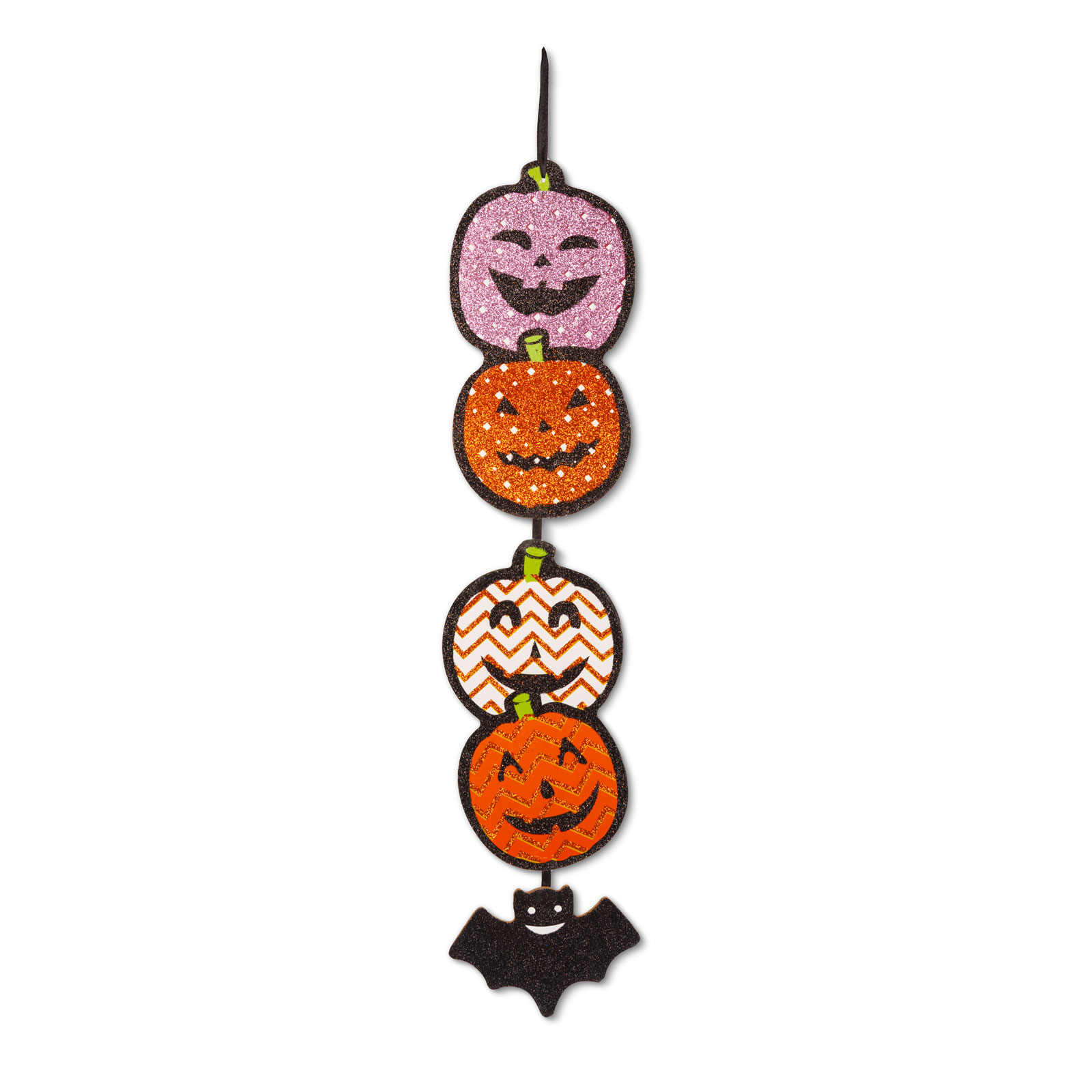 Halloween-i dekoráció - tök - akasztható - fa - 62 x 13 cm - Image 2