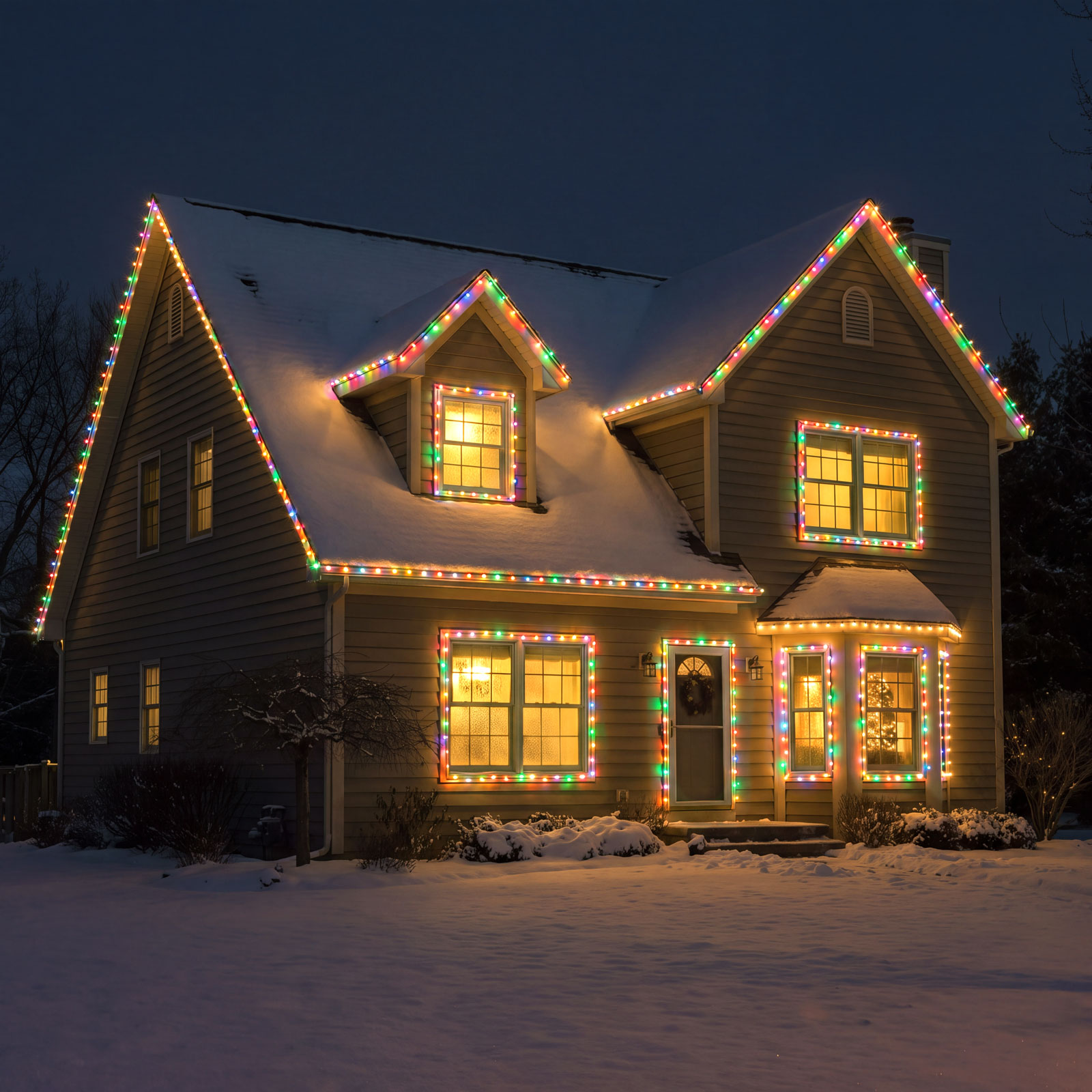 Fényfüzér - 20 m - színes - 400 LED - 100-240V - 6W - átlátszó kábel - Image 2