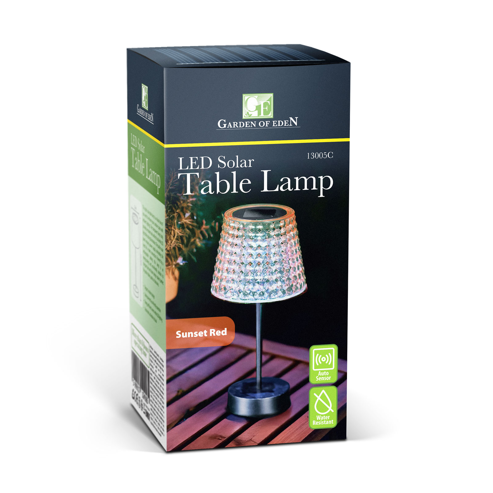 Hibás ! Szolár asztali lámpa - rózsaszín - hidegfehér LED - műanyag - 26 x 12 cm - Image 3