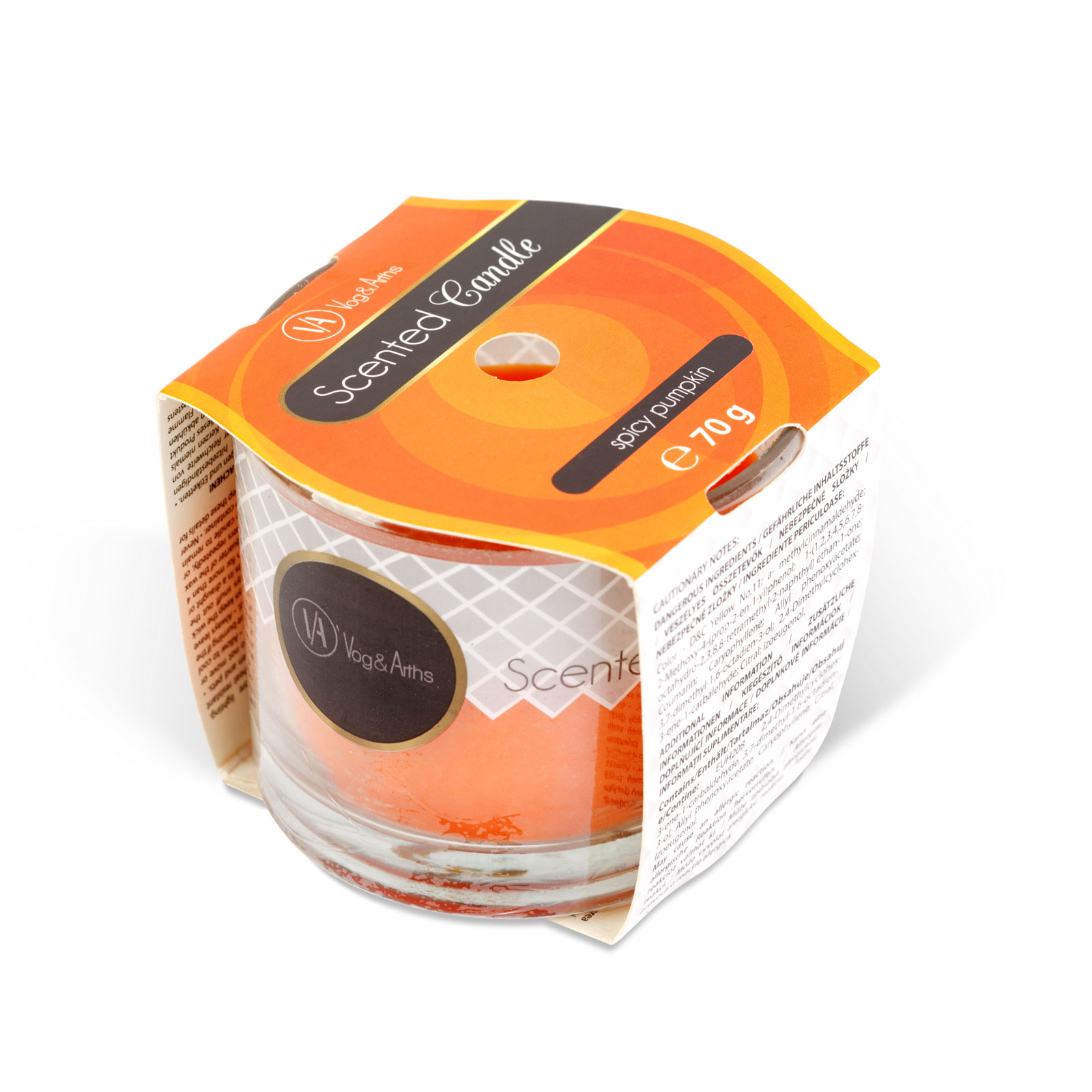 Illatgyertya - fűszeres sütőtök - 70 g - Image 3