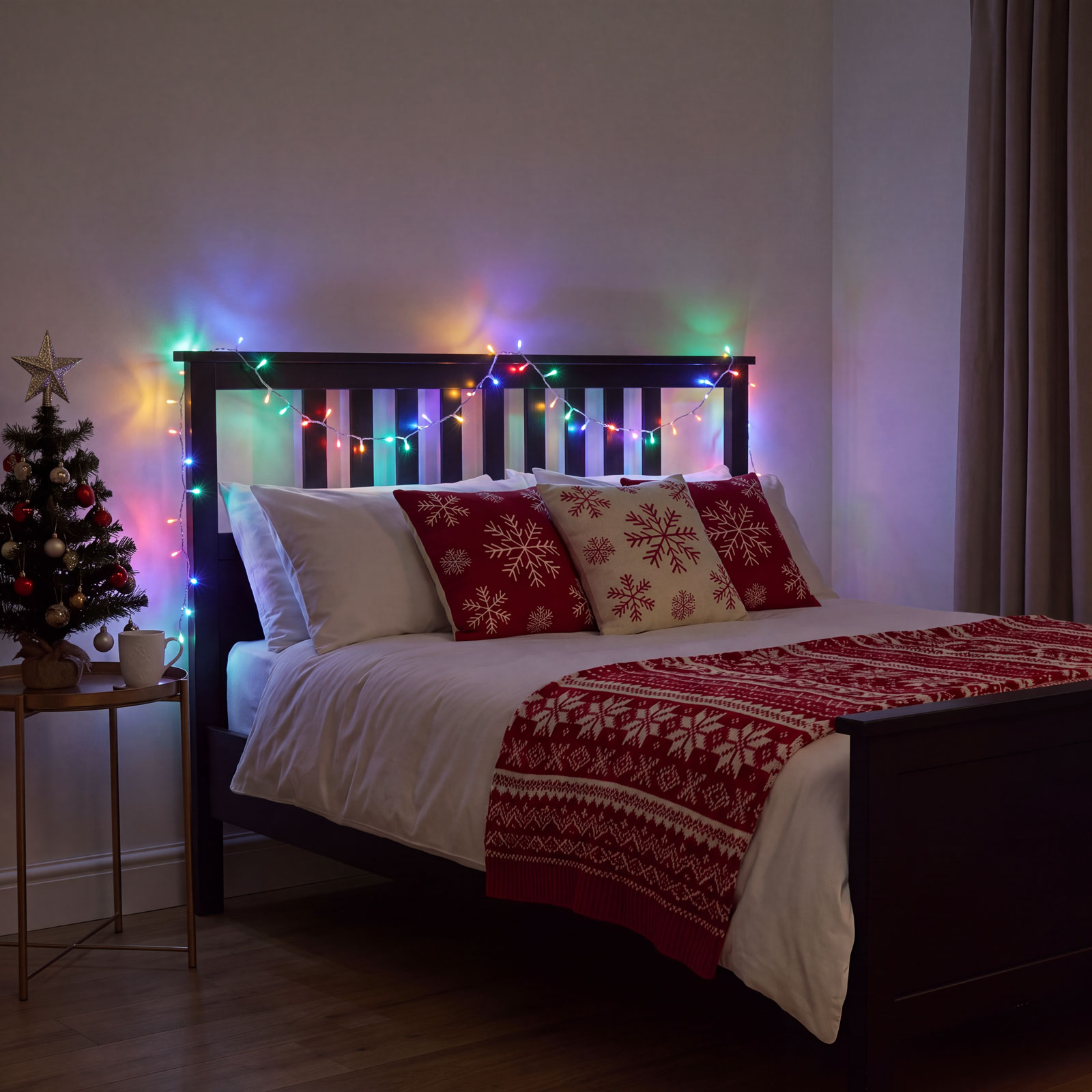 Fényfüzér - 20 m - színes - 400 LED - 100-240V - 6W - átlátszó kábel - Image 3