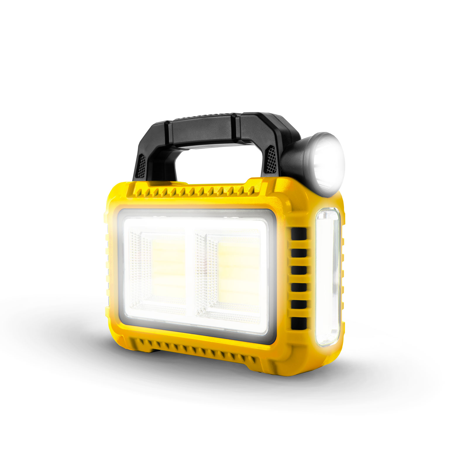Multifunkciós kézi lámpa - szolár panel, USB-C - 6 világítási mód, 8 LED, 3600 mAh - 800 lumen - Image 4