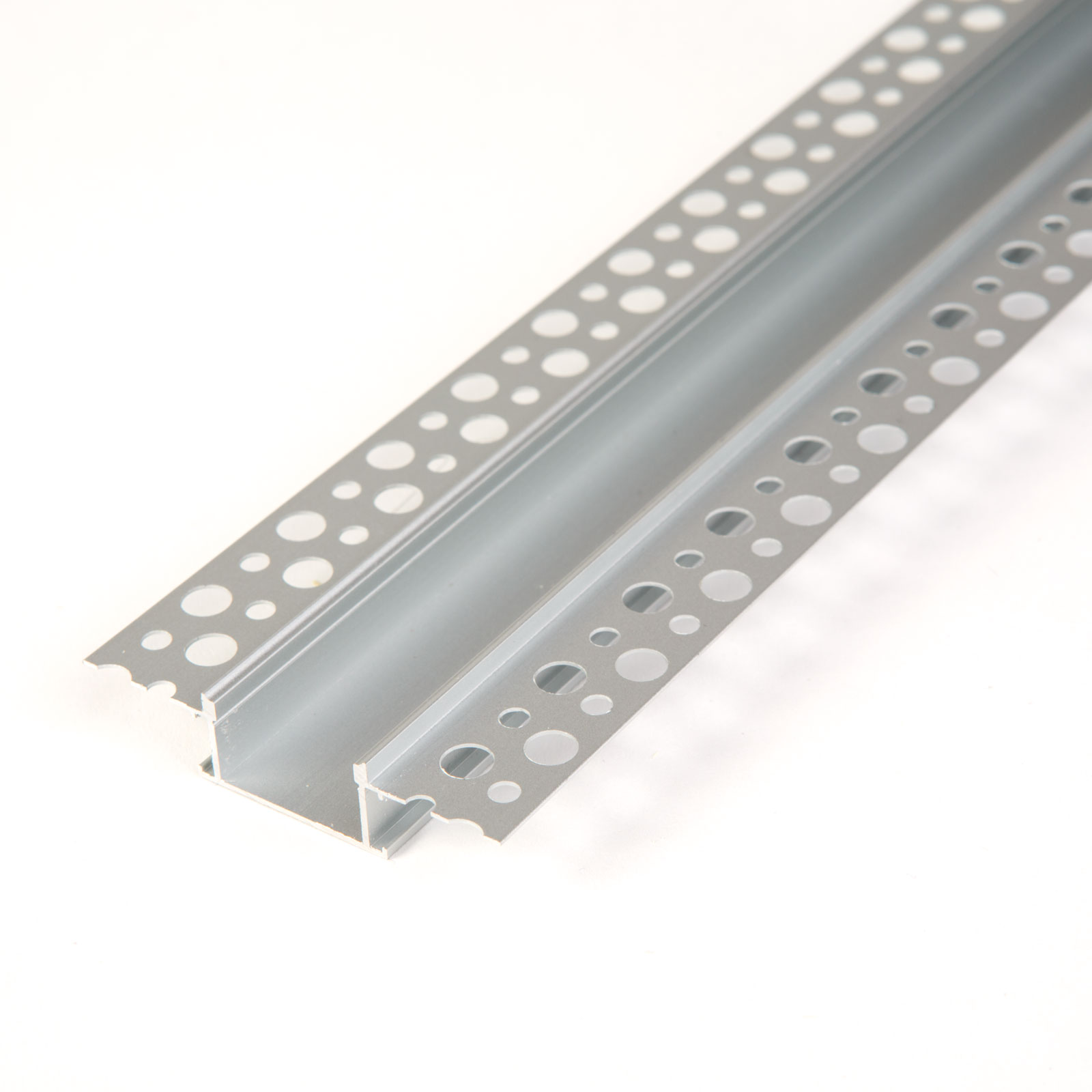 LED aluminium profil sín - vakolható, gipszkartonba süllyeszthető - 1000 x 61 x 13 mm - Image 4