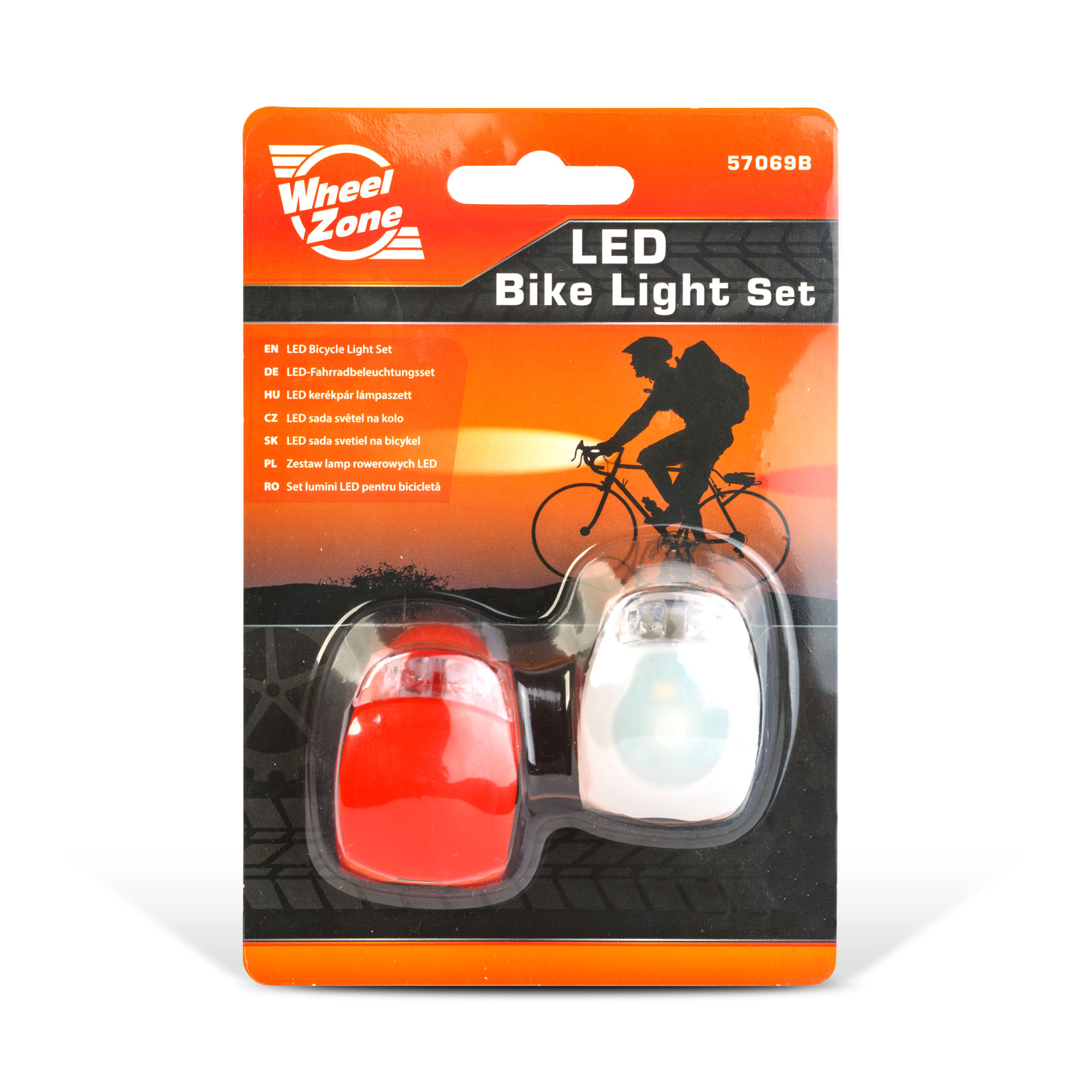 LED-es kerékpár lámpa szett TPE borítással - 2 db / szett - Image 4