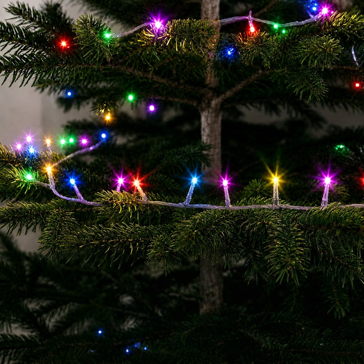 Fényfüzér - 20 m - színes - 400 LED - 100-240V - 6W - átlátszó kábel - Image 4