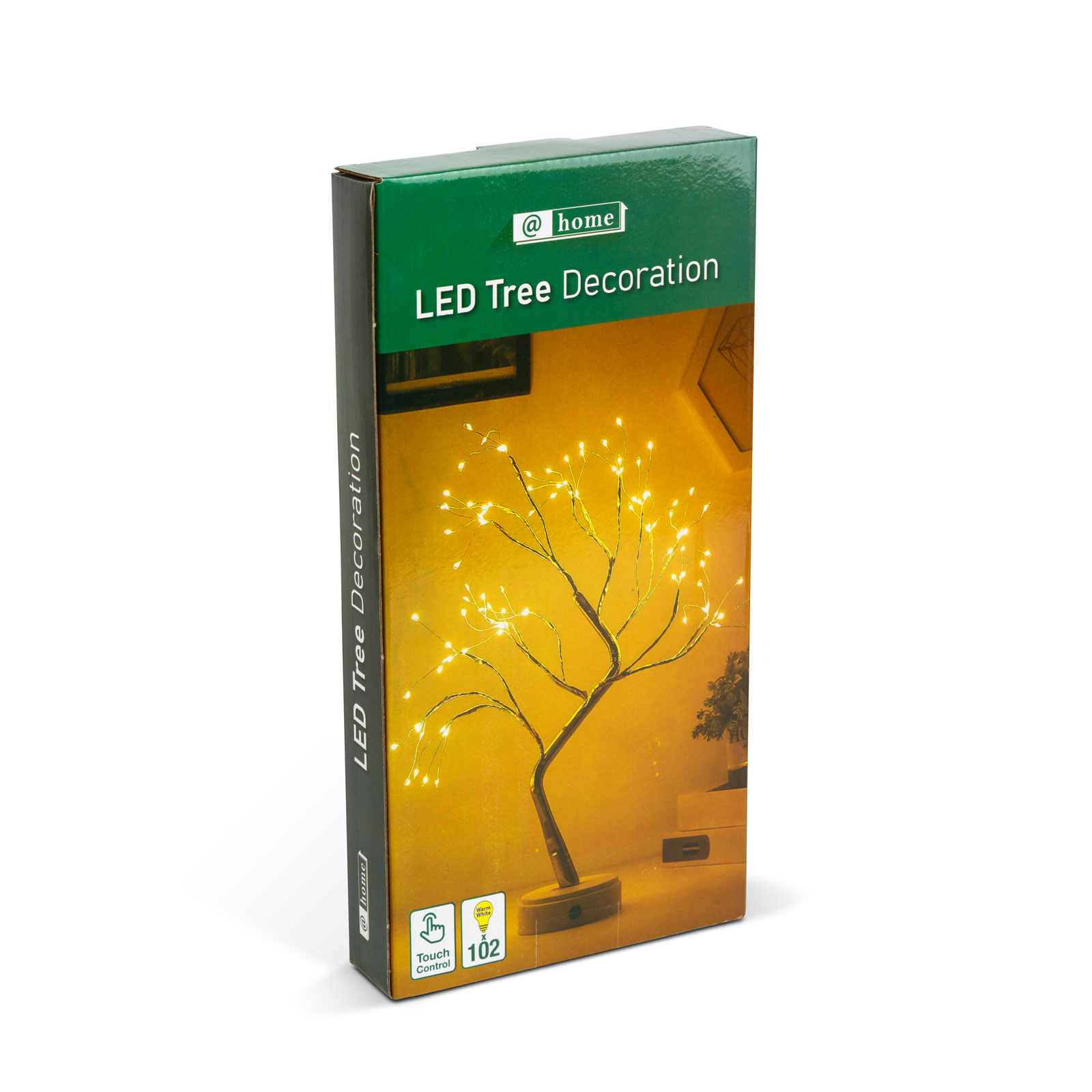 LED-es asztali fa dekoráció - melegfehér - érintőgombos, elemes, USB-s - Image 4